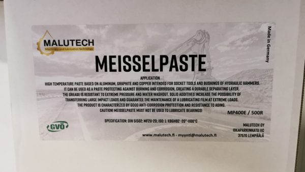 Malutech Lubricants Meisselpaste , iskuvasararasva